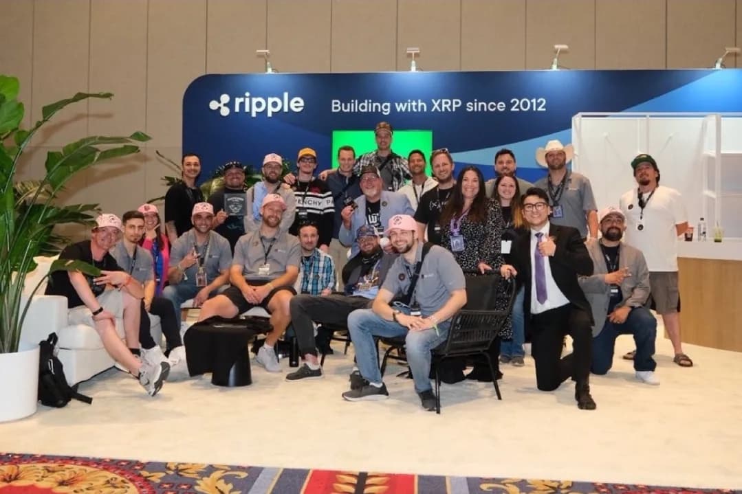 The Fuzzy community at the XRP Las Vegas booth